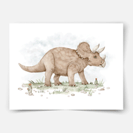 Dinosaurier Poster - Urzeit Giganten - Triceratops