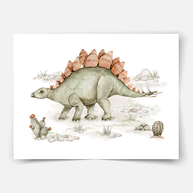 Dinosaurier Poster - Urzeit Giganten - Stegosaurus