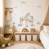 Horse & foal wall stickers - Moonlight Horses