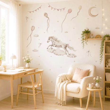 Horse wall stickers - Moon ride