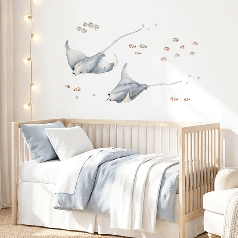 Under the sea wall stickers - Ocean Dreams - Rays