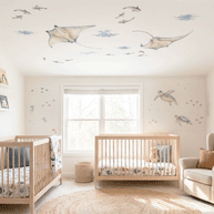 Under the sea wall stickers - Ocean Dreams - Rays ceiling wall sticker