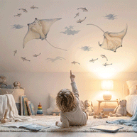 Under the sea wall stickers - Ocean Dreams - Rays ceiling wall sticker