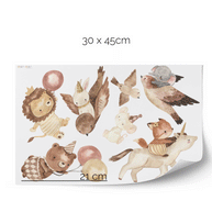Animal wall stickers - Magical animals with stars