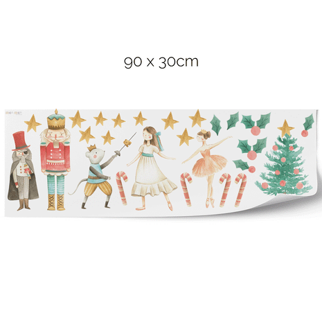 Weihnachtsfreude - Magischer Nussknacker Wandtattoo