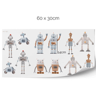 Robot wall stickers