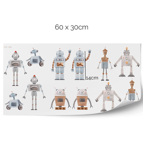 Wandtattoo Roboter
