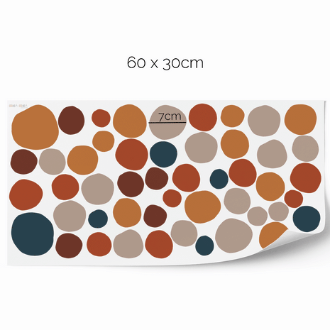 Dot wall stickers - Dotty spotty fun (earth tones)