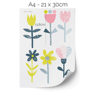 Flower wall stickers - Flower power