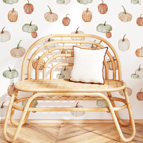 Herbst Wandtattoos - Kürbisse