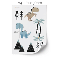 Wandtattoo Dinosaurier - Fröhliche Dinos