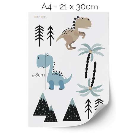 Wandtattoo Dinosaurier - Fröhliche Dinos