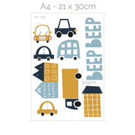 Car wall stickers - BEEP