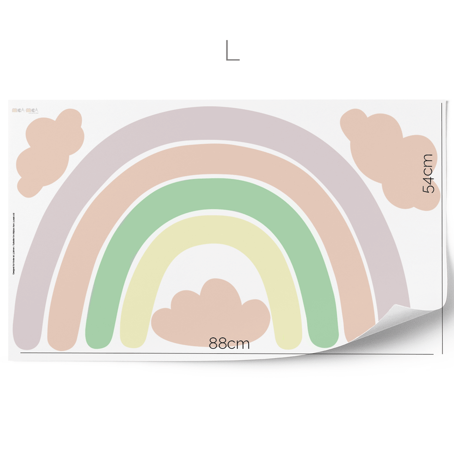 Rainbow wall sticker (Pastel)