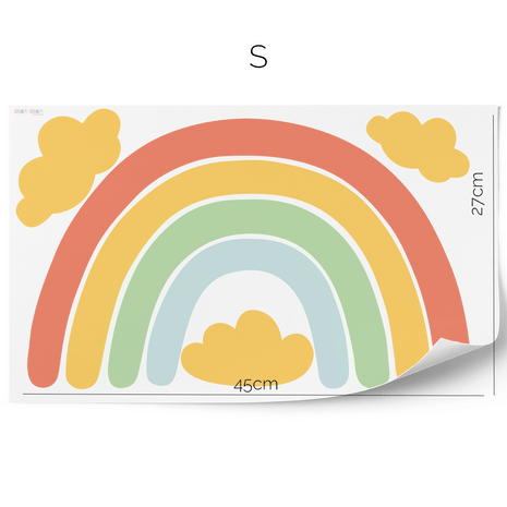 Wandtattoo Regenbogen (Bunt)