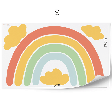 Rainbow wall sticker (Colourful)