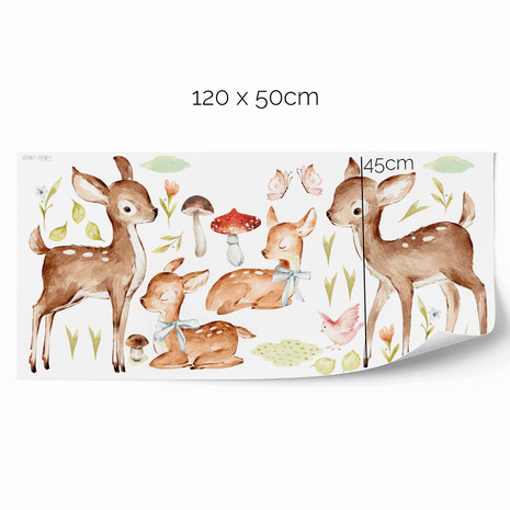 Woodland wall stickers - Oh deer!