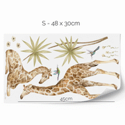 Wandtattoo Dschungel - Tropische Safari - Giraffen