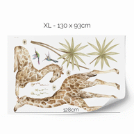 Wandtattoo Dschungel - Tropische Safari - Giraffen
