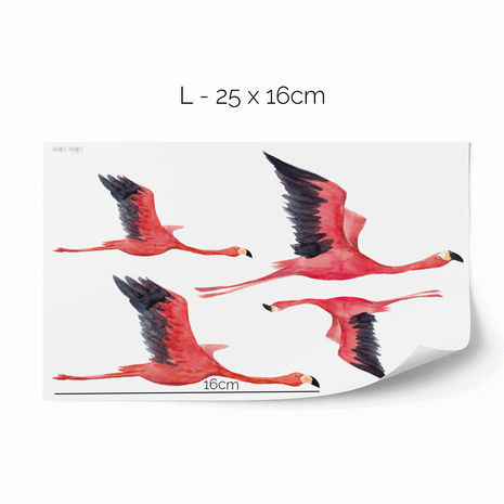 Jungle wall stickers - Tropical safari - flamingos