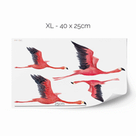 Wandtattoo Dschungel - Tropische Safari - Flamingos