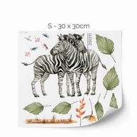 Wandtattoo Dschungel - Tropische Safari - Zebras