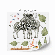 Wandtattoo Dschungel - Tropische Safari - Zebras