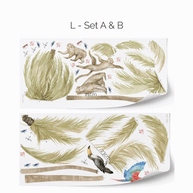 Jungle wall stickers - Tropical safari - palm trees