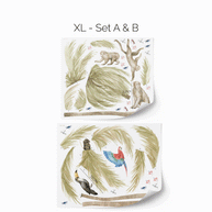 Jungle wall stickers - Tropical safari - palm trees