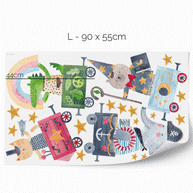 Animal wall stickers - Magical animal train