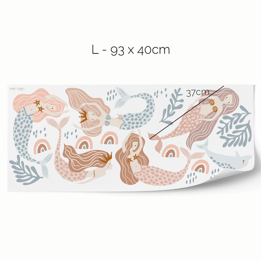 Mermaid wall stickers (Boho)