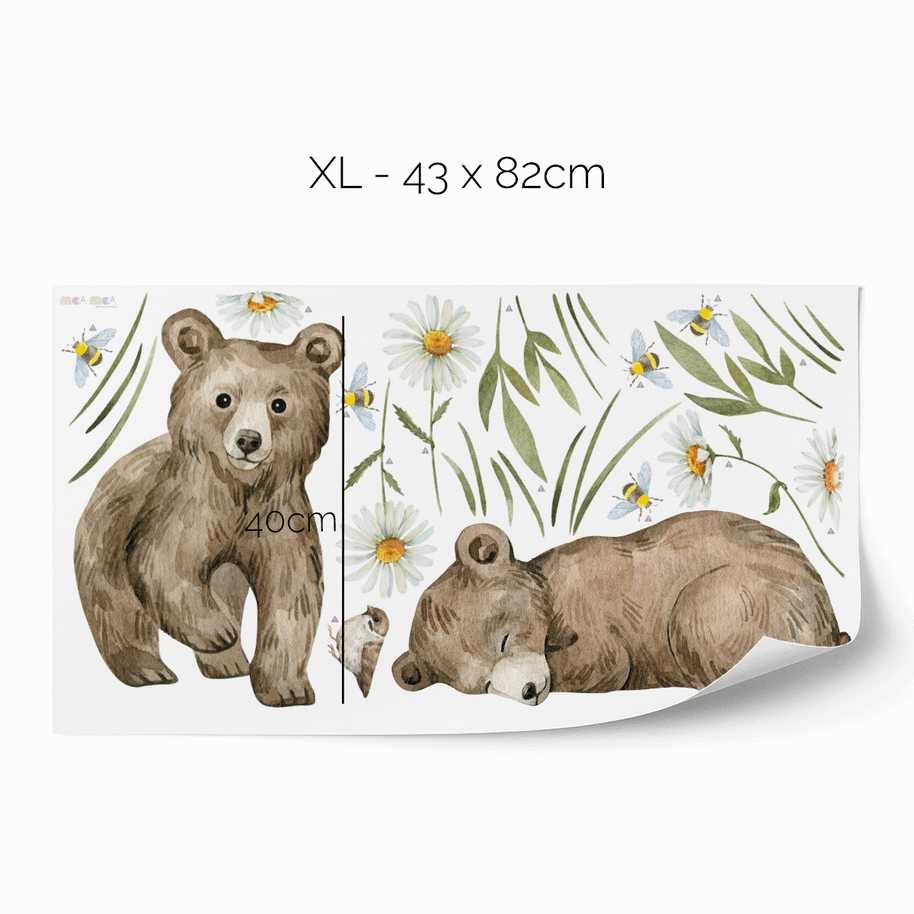 Woodland wall stickers - Magical forest - bears