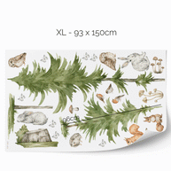Wandtattoo Waldtiere - Magischer Wald - Bäume und Waldtiere