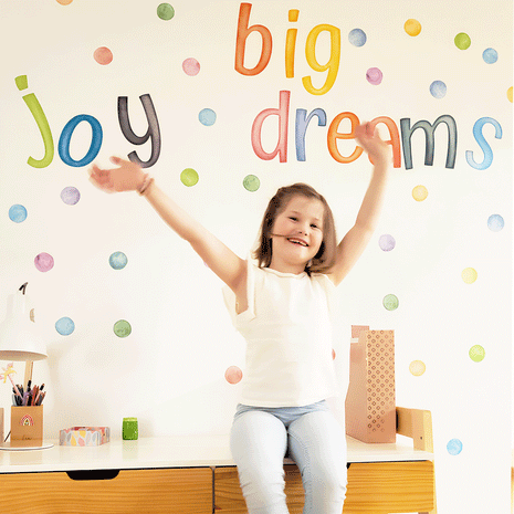 ABC alphabet wall stickers - Upper- & lowercase