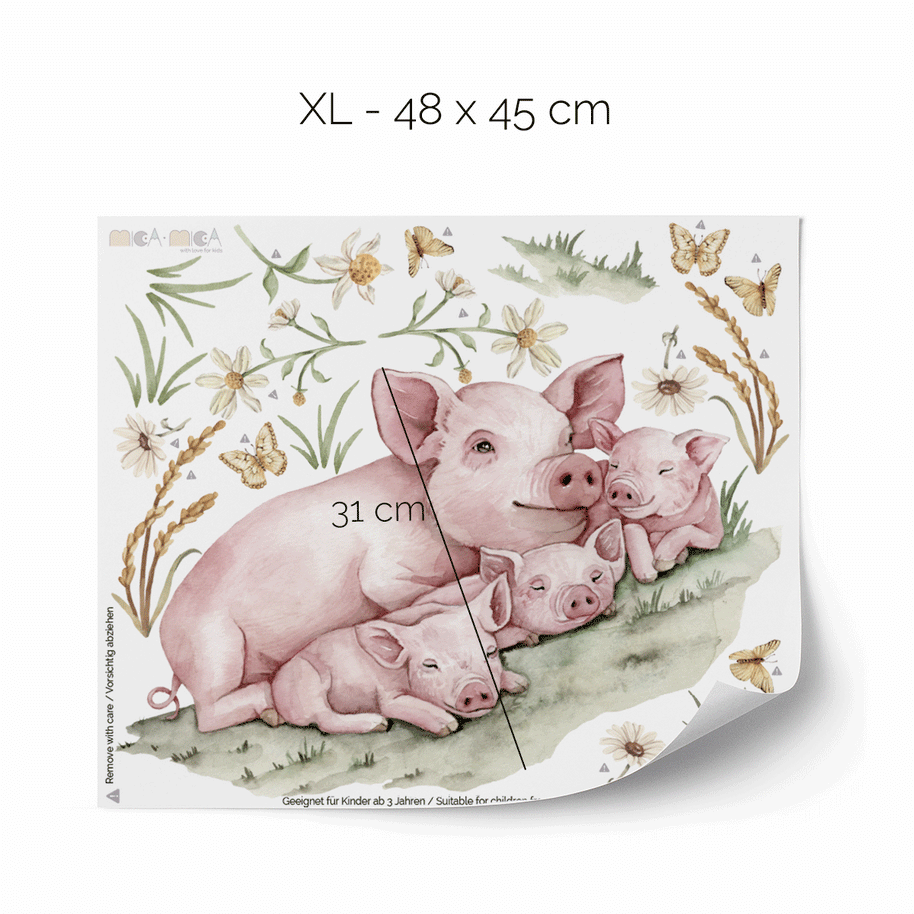 Farm animals wall stickers – Magical farm – Complete farm set