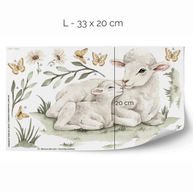 Wandtattoo Landtiere - Magischer Bauernhof - Schafe