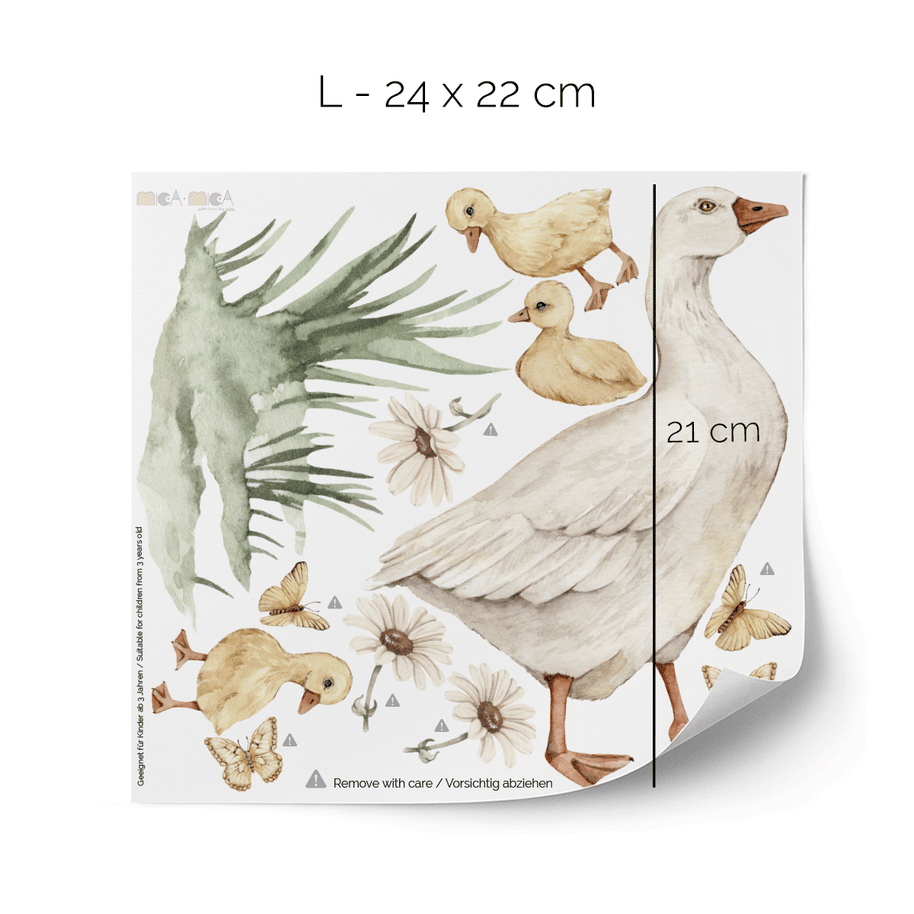 Farm animals wall sticker - Magical farm - Goose family