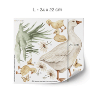 Farm animals wall sticker - Magical farm - Goose family