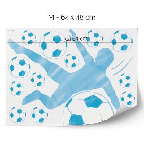 Football wall sticker - Scissor kick