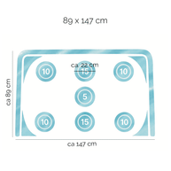 Wandtattoo Fußball – Fußballtor (blau)