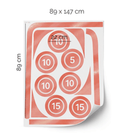 Football wall sticker - Goal (red)
