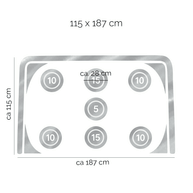 Wandtattoo Fußball – Fußballtor (hellgrau)