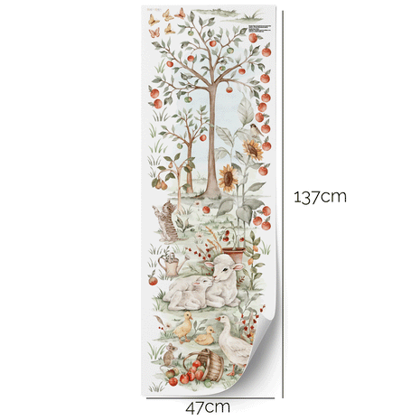 Magischer Bauernhof Messlatte - Wandtattoo