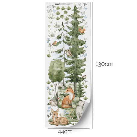 Magischer Wald Messlatte - Wandtattoo