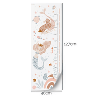 Messlatte Meerjungfrauen (Boho) - Wandtattoo