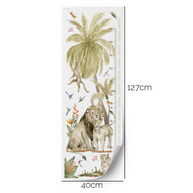 Height chart wall stickers - Tropical safari - lions growth chart