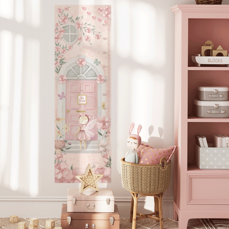 Height chart wall stickers - Big dreams fairy growth chart