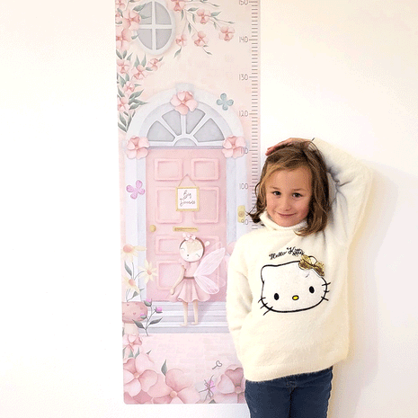 Height chart wall stickers - Big dreams fairy growth chart