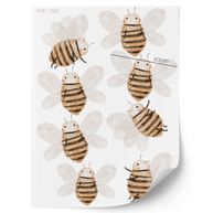Flower wall stickers - Sunflowers and bees