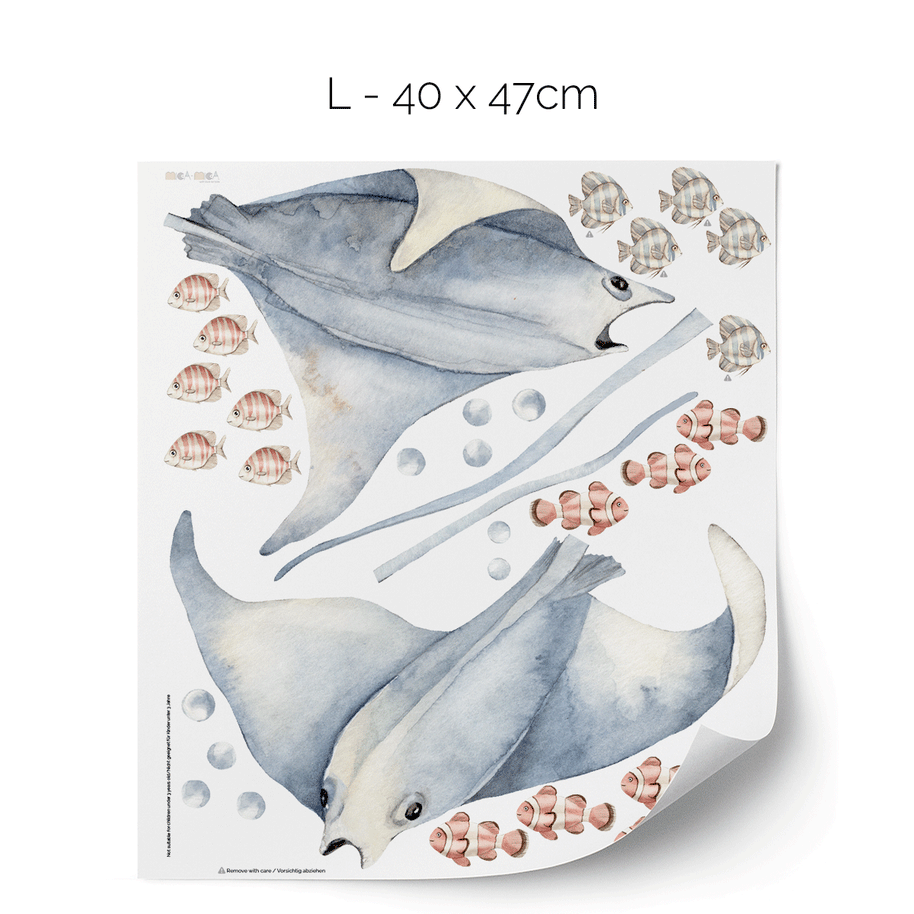 Under the sea wall stickers - Ocean Dreams - Rays